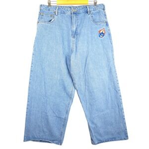 The Hundreds Adam Bomb Denim Jeans Baggy Fit Light Wash Mens Size 34